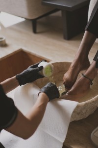 Pedicure lacquer color