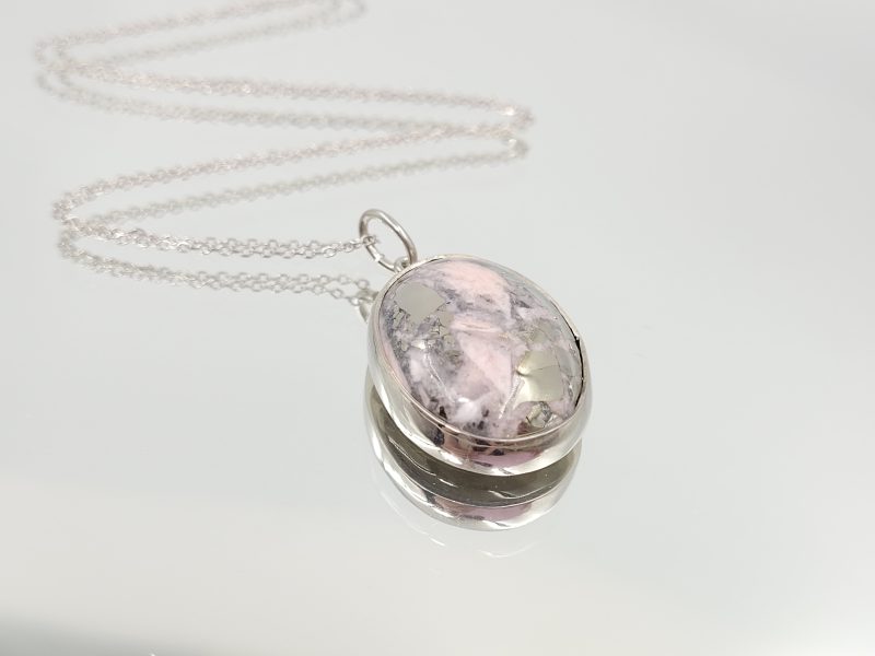 Rodochrosite-Pyrite Necklace