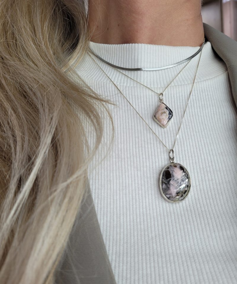 Rodochrosite-Pyrite Necklace