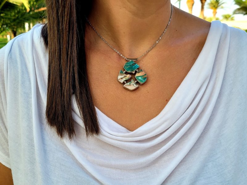 Smithsonite Puzzle Necklace